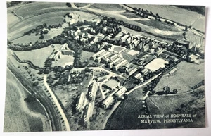 VTG 1948 MAYVIEW PA PC Aerial Photo View of Hospitals Teich Archives MINT - Picture 1 of 2