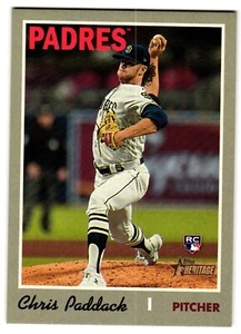 2019 Topps Heritage #703b Chris Paddack Action Image RC - Picture 1 of 2