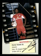 Oumar Konde autograph card SC Freiburg 2002-03 original signed