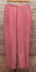 NAUTICA elegante blaue Jungenhose vorne unifarben Größe 20 normal rot Oxford-Tuch NEU - Bild 1 von 4