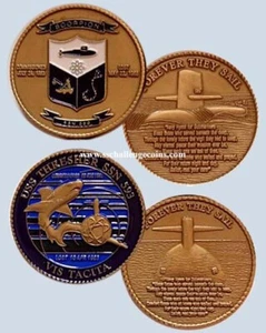 USS Thresher SSN 593 und USS Scorpion SSN 589 Submarine Challenge Coin Sub USN - Bild 1 von 1