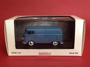 Norev 1/43 Volkswagen T1 Transporter Van Blue No840200 MIB - Picture 1 of 6