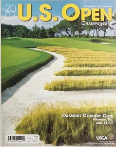 Programa de Campeonato de Golf Abierto de Estados Unidos 2007 Oakmont Country Club USGA Angel Cabrera - Imagen 1 de 7