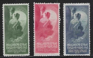 Art and Industry Exposition, 1905, Milan, Italy, Set of 3 Poster Stamps - Picture 1 of 2