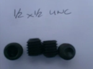 1/2" X 1/2" UNC SOCKET / ALLEN GRUB SCREWS  X 4 - Picture 1 of 1