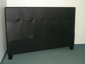 Queen Size Black Genuine Leather Headboard for Bed, NEW!!!