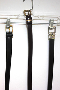 Lot of Three Men's Leather Belts Sz 38, Levi's, Dockers, Trafalger