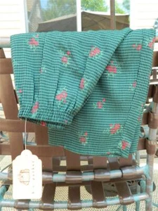 K.C. Parker Forrest Green Palazzo Pants w/Rose Pattern , NWT, GIRLS Size 12 - Picture 1 of 8
