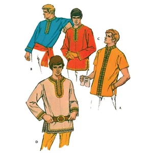 1970s Sewing Pattern, Men’s Dashiki Shirt - Chest: 42” – 44” (106cm – 111cm) - Picture 1 of 1
