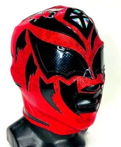 Costume Sombra Lotta Lucha Libre Maschera Luchador Mascara Rosso Nero Colori - Foto 1 di 5