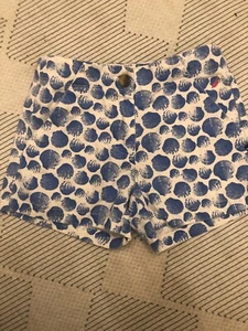 Girls Naitica Blue Seashell Print Shorts Size 7 - Picture 1 of 7