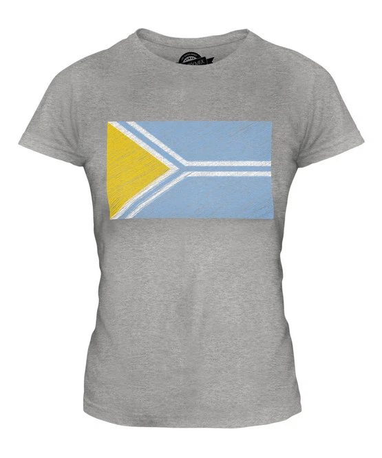 CAMISETA DE FUTBOL TUVA SCRIBBLE FLAG DAMAS TOP REGALO Foto 1 de 1