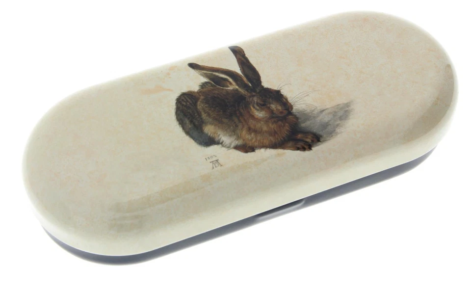 Fridolin 18609 Albrecht Dürer Hase Brillenetui Metall mehrfarbig 16 6 2 8 cm