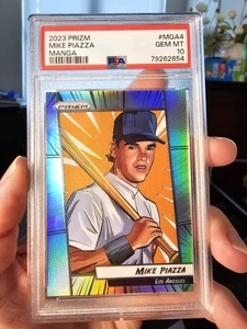 2023 Prizm Mike Piazza Manga Silver HOLO PSA 10 Gem Mint - Picture 1 of 2