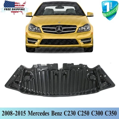 NEW Front Engine Splash Shield Under Cover For 2008-2015 Mercedes Benz C230 C250 Foto 1 de 4