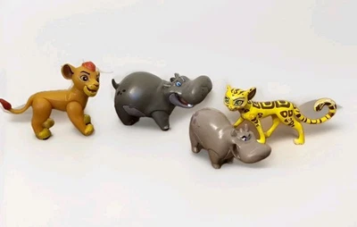 Disney El Rey León León Guardia PVC Figuras Decoración de Pasteles Lote 4 Juguetes de Juego Usados Foto 1 de 4