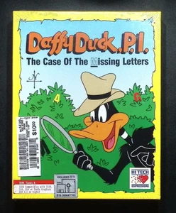 Daffy Duck, P.I.: The Case of the Missing Letters (PC, 1991) - BIG BOX - NIB - Picture 1 of 2