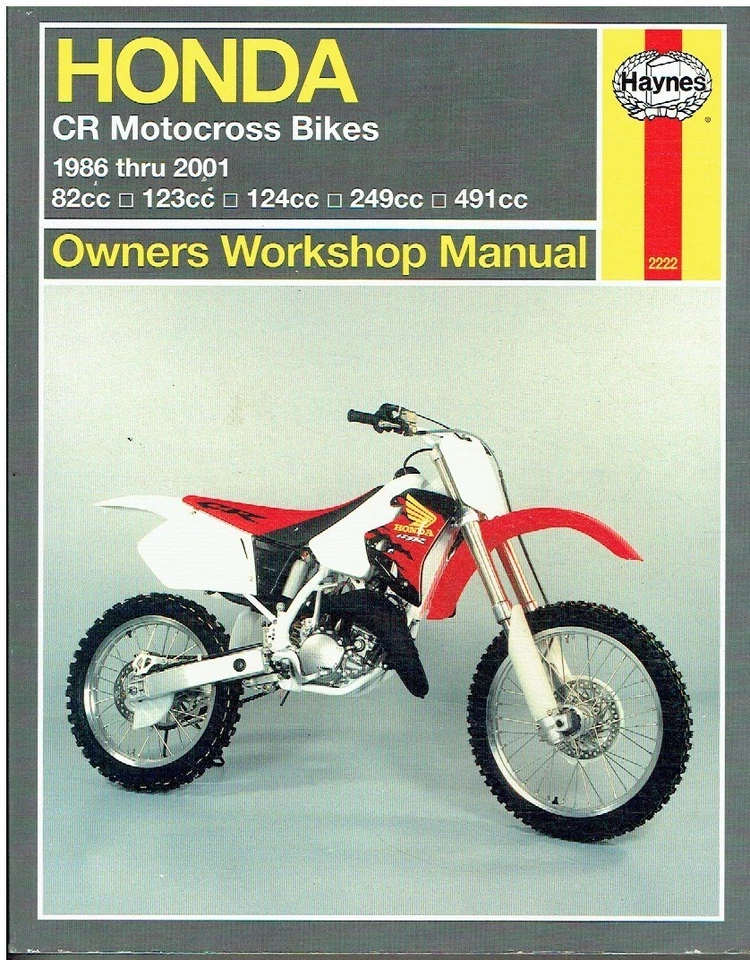 HONDA CR80R CR80RB CR125R CR250R CR500R (1986-2001) OWNERS WORKSHOP MANUAL - Image 1 of 1