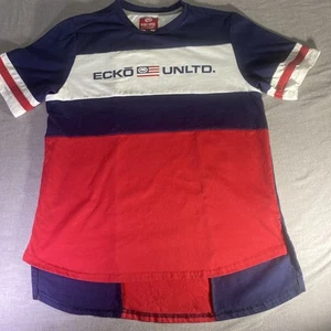 Ecko Unlimited Tshirt Red White and Blue USA Theme Men's Sz Small - Picture 1 of 14