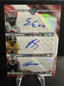 Emeka Egbuka Luther Burden III Tetairoa Mcmillan 2024 Bowman Best 3 Autos #3/5 - Picture 1 of 8