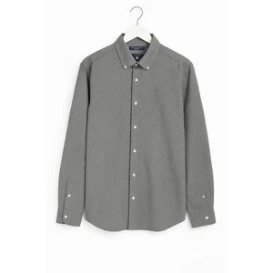 GANT Herren Hemd mittelblau Geo Print Größe M Baumwolle Langarm Regular Fit  - Bild 1 von 8