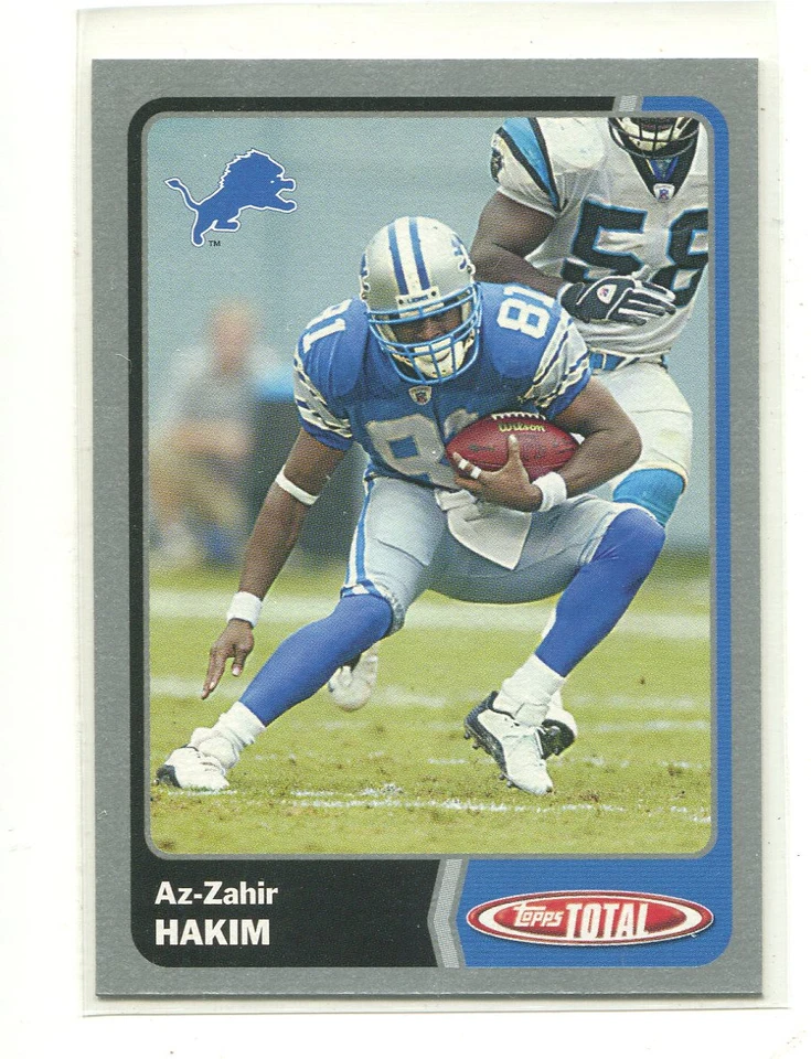 2003 Topps Total Silver #5 Az-Zahir Hakim Detroit Lions - Image 1 of 1