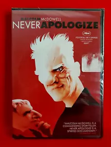 Never Apologize 2008 WB DVD NEW Malcolm McDowell - Picture 1 of 6