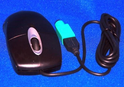 Logitech RX300 USB-Maus Optical mit PS/2-Adapter schw. opt. Scroll-Maus OVP/NEU - Bild 1 von 4