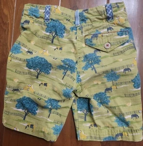 Matilda Jane Clothing Toddler Boy Shorts Farm Horses Green Size 4 - Picture 1 of 6