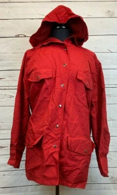 Abrigo Chaqueta Karen Kane Lifestyle Rojo Multi Bolsillo Con Capucha Ligero Talla 2X Foto 1 de 4