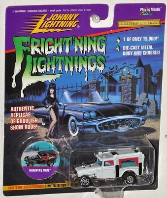 Johnny Lightning Frightning Lightning Vampire Van blanco sin usar, en caja muy buen estado serie 3 1997 Foto 1 de 2