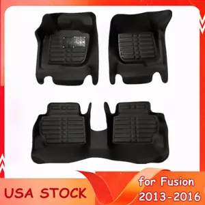 Full Set 5-Sit Floor Mats Auto Carpet Replacement for Ford Fusion 2013-2015 2016 - Foto 1 di 12
