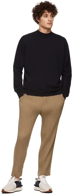 Pantalón HOMME PLISADO ISSEY MIYAKE Beige Jersey Plisado Talla 1 Totalmente Nuevo Foto 1 de 4