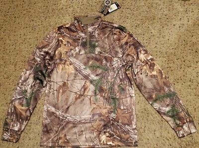 New Men's Under Armour Franchise 1/4 Zip Realtree Xtra Green Camo M 1291448-946 - Image 1 of 4