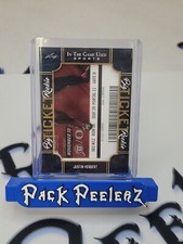 2022 LEAF IN THE GAME USED SPORTS BIG ROOKIE TICKET JUSTIN HERBERT CARD