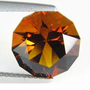 4.79Cts Natural Amazing Sparkling Citrine 11mm Round Custom Cut Gem Ref VDO - Picture 1 of 6