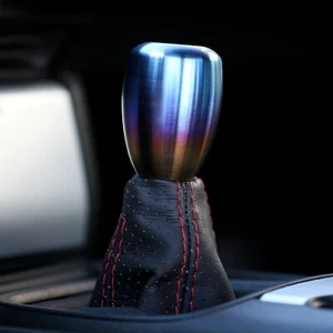 SSCO BURNT TITANIUM SL 305 GRAMS WEIGHTED SHIFT KNOB SHIFTER TEAR DROP - Picture 1 of 7