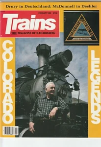 Revista Trains febrero 1988 Colorado Legends en la portada - Imagen 1 de 1