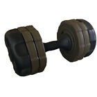 Ladies Plastic Vinyl Adjustable Dumbbell 10kg Weight Training Home Gym Workout