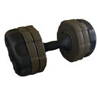 Ladies Plastic Vinyl Adjustable Dumbbell 10Kg Weight Training Home Gym Workout