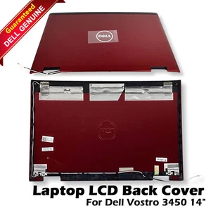 Genuine Dell Vostro 3450 14" LCD Lid Back Cover Red 7C11K 07C11K - Picture 1 of 8