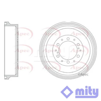 Tambor trasero de freno Toyota Hilux 2005- 2,4 D 2,5 3,0 Mity 424310K250 Foto 1 de 2