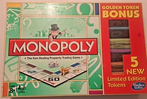 Hasbro, Monopoly Golden Token Bonus Game, 13 Tokens, Complete - Picture 1 of 2
