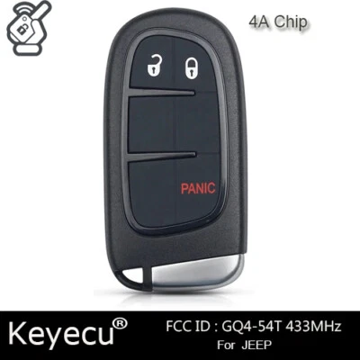 For Jeep Cherokee 2014-2022 Smart Keyless Proximity Remote Fob GQ4-54T 68105087 Foto 1 de 4