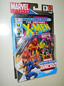 CYCLOPS & DARK PHOENIX ( 4" ) MARVEL UNIVERSE X-MEN ACTION FIGURES & COMIC BOOK - Picture 1 of 7