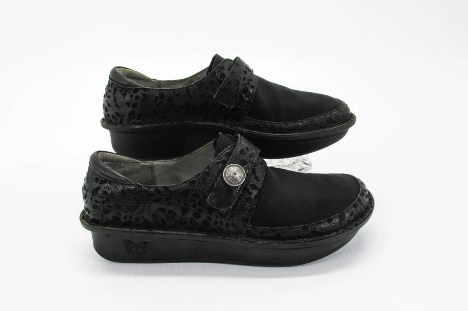 Alegria Women Shoe Dena Size 10.5M EUR 41 Black Dream Fit Loafer Pre Owned xq — 第 1/4 张图片