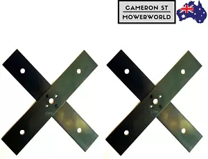 2x Genuine ATOM Edger Blade Set Fits All Red and Green Petrol Edgers-43105 43089 - Picture 1 of 5
