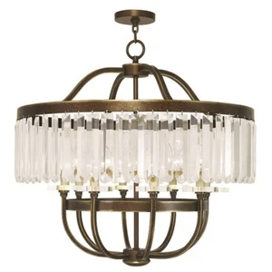 Livex Lighting Ashton Chandeliers, Hand Painted Palacial Bronze - 50548-64 - Picture 1 of 1