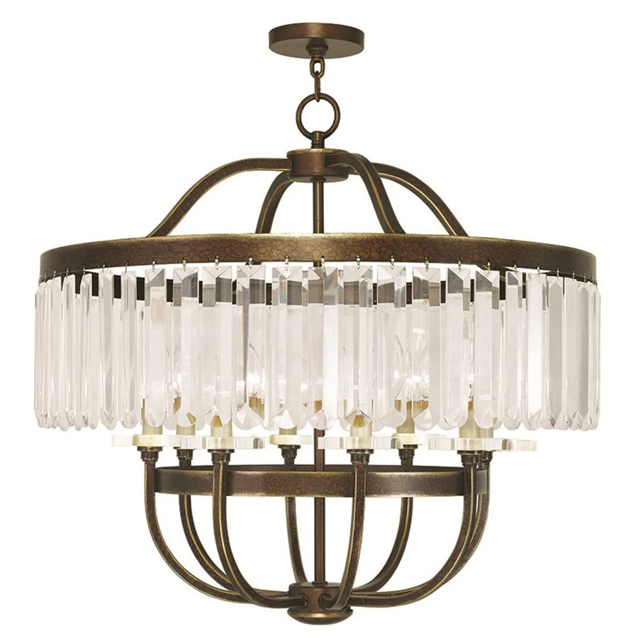 Livex Lighting Ashton Chandeliers, Hand Painted Palacial Bronze - 50548-64 - Image 1 of 1
