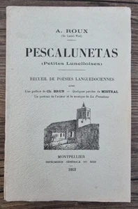PESCALUNETAS petites lunelloises de A. ROUX (régionalisme Languedoc, Occitanie) - Imagen 1 de 6